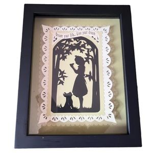 Everyday Wonders “Dream your life… Live your dream” shadowbox w/girl & h…